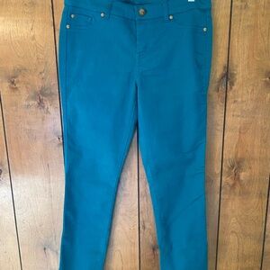 Style & Co. Teal Petite Slim Pants